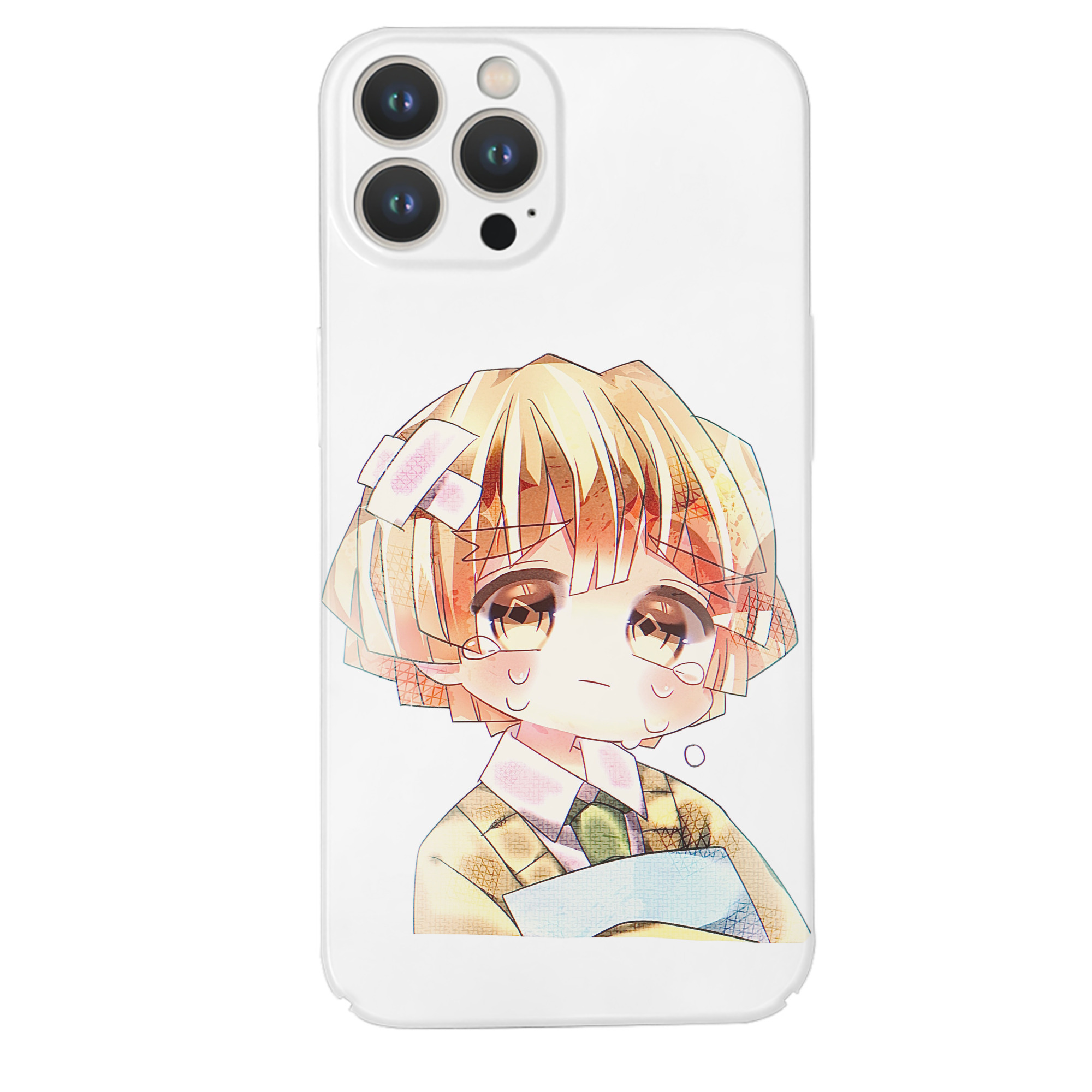 （画像用） 鬼滅の刃（きめつのやいば）我妻 善逸／あがつま ぜんいつ Agatsuma Zenitsu 【iPhone 14シリーズ対応】ハードケース
